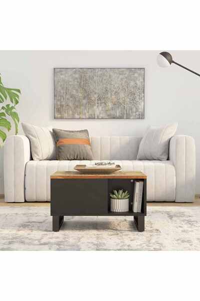 Concept Masă de cafea, 60x50x35 cm, lemn masiv recuperat