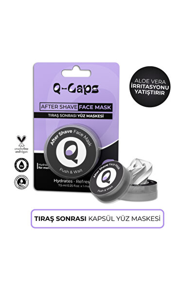 Q-caps TIRAŞ SONRASI KAPSÜL YÜZ MASKESİ - Tıraş Sonrası Serum | Yatıştırıcı |...