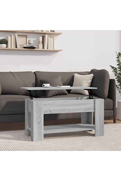 Concept Masă de cafea, gri Sonoma, 101x49x52 cm, lemn stratificat