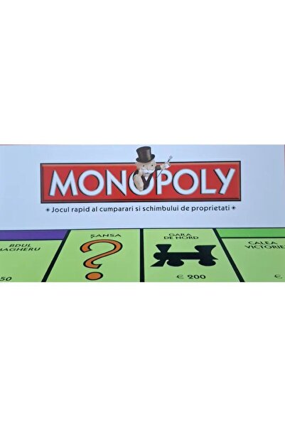 NoNameStore7 Joc de societate Monopoly, set pentru 2-8 jucători, 8 carduri, 2...