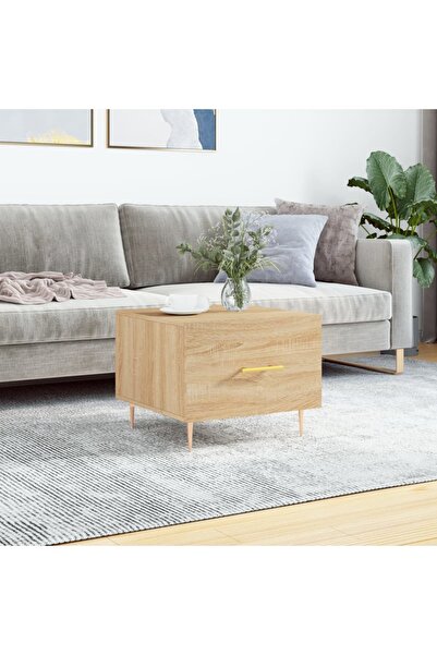 Concept Τραπεζάκι σαλονιού, δρυς sonoma, 50x50x40 εκ., επεξεργασμένο ξύλο