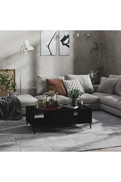 Concept Masă de cafea, neagră, 103,5x60x35 cm, PAL
