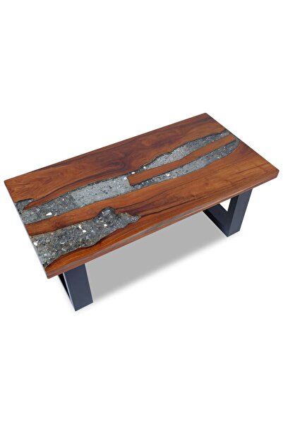 Concept Masă de cafea finisată cu rășină epoxidică 100x50 cm