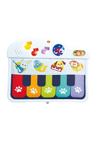 WINFUN Jucarie Pian&minus;Animale cu clape textile si element de agatat
