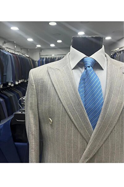ENRICO MASAROTTI Striped Double-breasted Suit