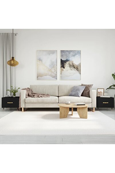 Concept Măsuțe de cafea, 2 buc., negre, 50x50x40 cm, lemn compozit