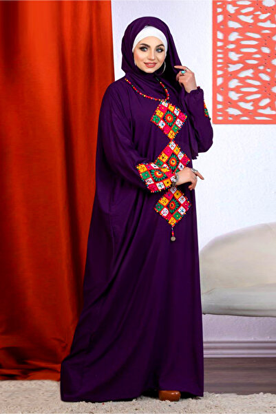 AsrymShop اسدال صلاة قطن فسكوز خفيف موف