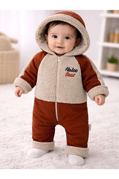 Nehad Bebe Baby Boy Hooded Welsoft Jumpsuit Winter