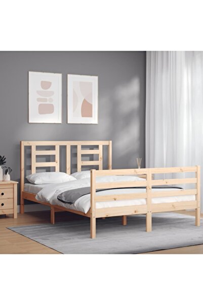 Concept Cadru de pat cu tăblie, 120x200 cm, lemn masiv