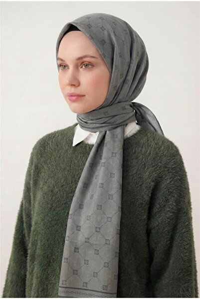 Silk Home Βαμβάκι Πολυεστέρας Σάλι Liva Γκρι Αναπνεύσιμο Με υφή 90x200