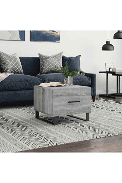 Concept Masă de cafea, gri Sonoma, 50x50x40 cm, lemn prelucrat