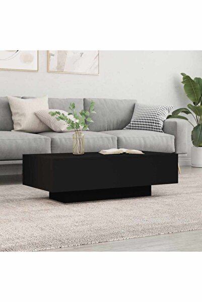 Concept Τραπεζάκι σαλονιού, μαύρο, 100x49,5x31 εκ., επεξεργασμένο ξύλο