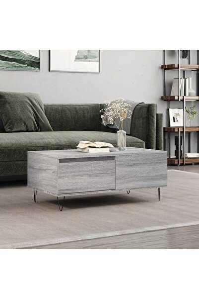 Concept Masă de cafea, gri Sonoma, 90x50x36,5 cm, lemn prelucrat