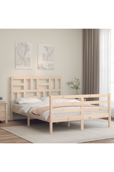 Concept Cadru de pat cu tăblie, 120x200 cm, lemn masiv