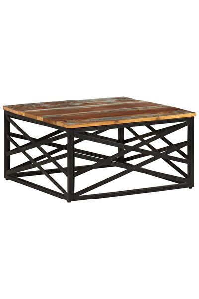 Concept Masă de cafea, 68x68x35 cm, lemn masiv reciclat