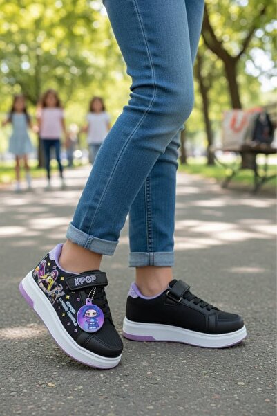 pediashoes Детски K-POP HUNTRIX ежедневни спортни обувки с печатна каишка