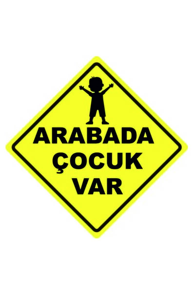 Byken arabada çocuk var