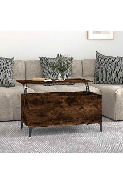 Concept Masă de cafea, stejar afumat, 90x44,5x45 cm, lemn compozit