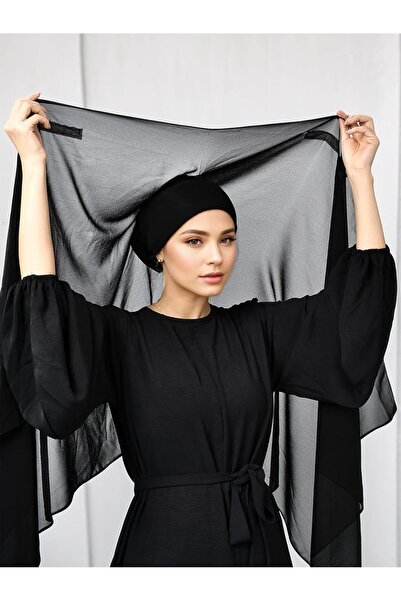 A.R.K38 طقم حجاب شيفون فوري من هيروسون مع دبابيس مغناطيسية لأغطية الرأس