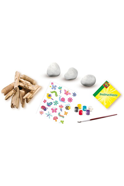 SES Creative Creative Toy Decorate Stones and Wood with Nature Theme