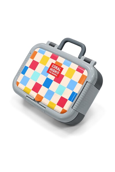 Coral High Παιδικό πολύχρωμο μπολ φαγητού από ανοξείδωτο ατσάλι με σχέδιο πού...