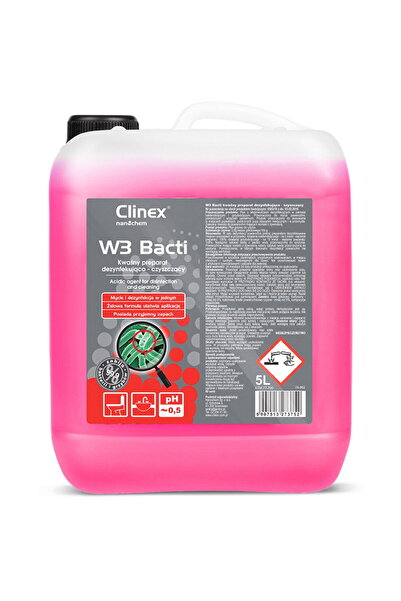 Clinex W3 Bacti, 5 liters, cleaning and disinfecting solution for various sur...