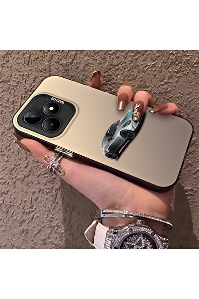 Hontinga حافظة هاتف ريلمي نوت 50 4G متوافقة مع السيليكون ذات الحواف الصلبة وا...