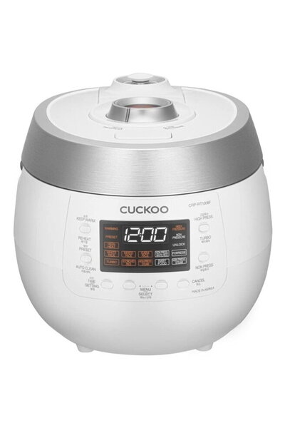 Cuckoo Aparat de gătit orez TWIN PRESSURE Alb - CRP-RT1008F