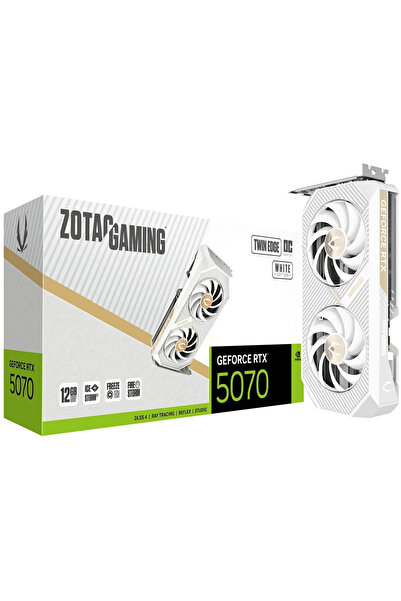 Zotac Placă video GeForce RTX 5070 Twin Edge White Edition pentru jocuri