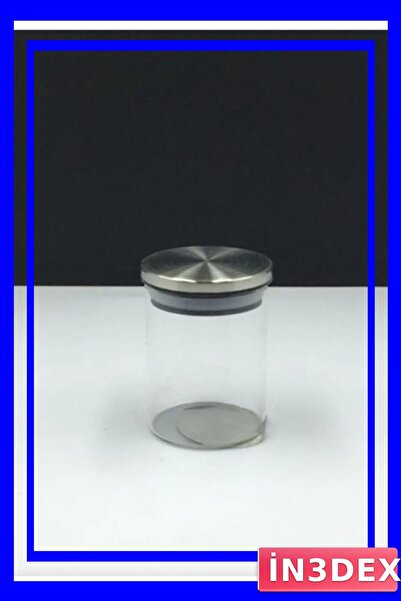 İN3DEX Glass Spice Jar with Metal Lid Kitchen Accessory