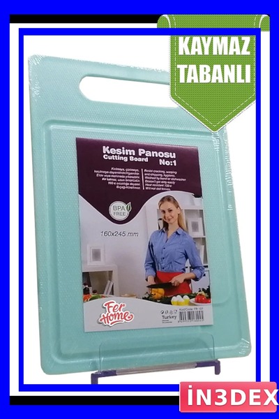 İN3DEX Non-Slip Plastic Kitchen Cutting Board Practical Use