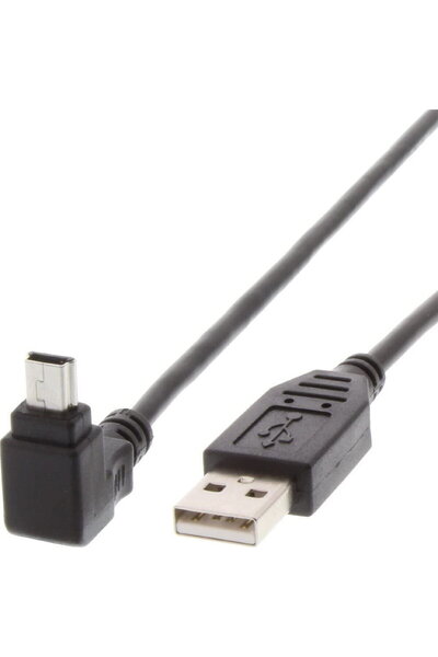Techly USB 2.0 кабел, A към Mini-B, 1.8 м, черен