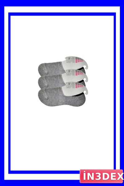İN3DEX Gray Ballerina Socks for Women 3-Pack