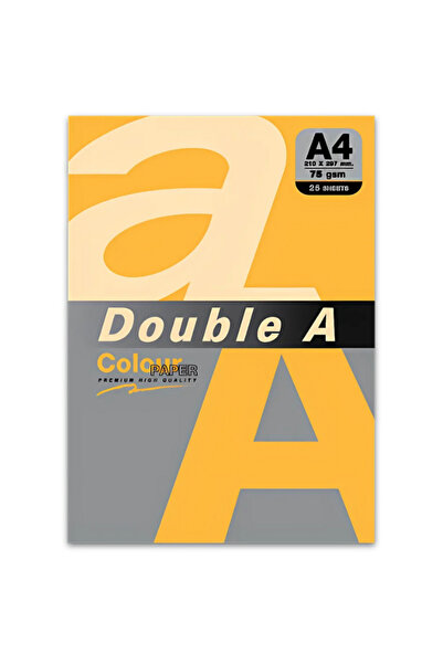 DOUBLE A Color Copy Paper for Copier A4, 75gsm, 25 sheets/top, - Neon Orange