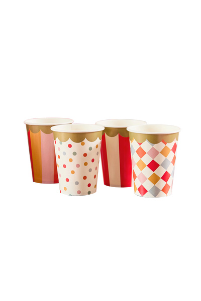 Hootyballoo Circus Paper Cups 8Ct