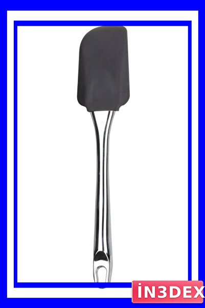 İN3DEX Silicone Kitchen Spatula with Metallic Handle