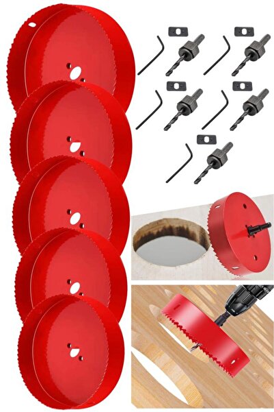 DepoMega 5’li Alçıpan Plastik Ahşap Panç ve Adaptör Seti 150 mm 160 mm 170 mm...