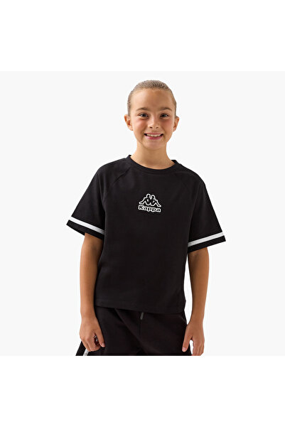 Kappa Logo Print T-shirt with Raglan Sleeves