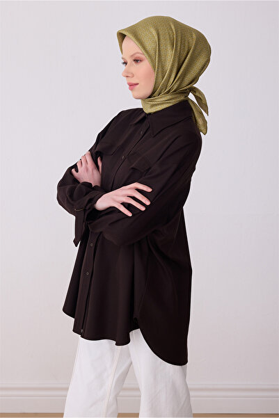 Belli Mustard Classic Pattern 100% Twill Silk Scarf 4317-88