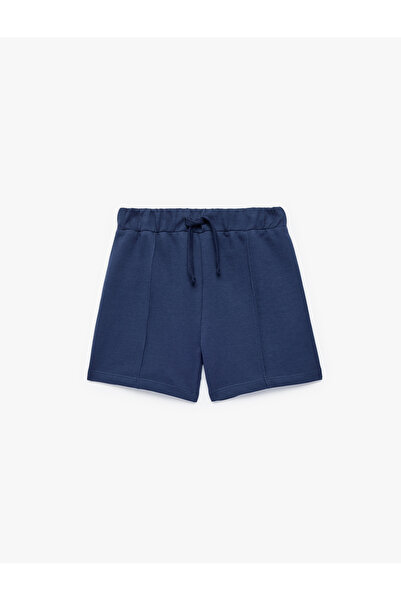 Koton Cotton Basic Shorts with Pockets and Tie Waist