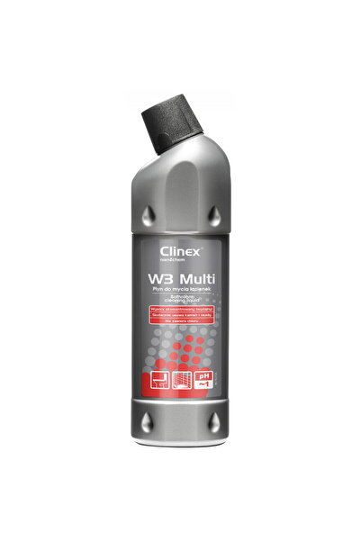 Clinex W3 Multi, 1 liter, liquid detergent, concentrated, for cleaning toilet...