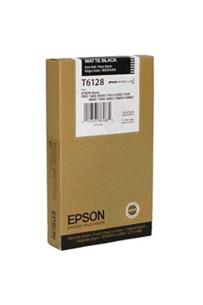 EPSON Printer Cartridge Singlepack Matte Black T61280N 220 ml