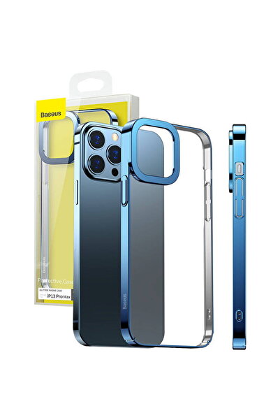 Baseus Glitter Transparent Case for iPhone 13 Pro Max (blue)