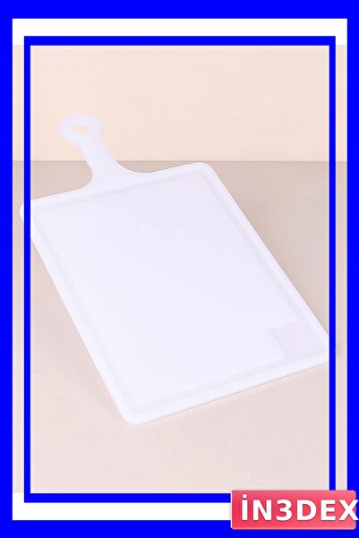 İN3DEX Wooden Cutting Board with Handle for Kitchen Use