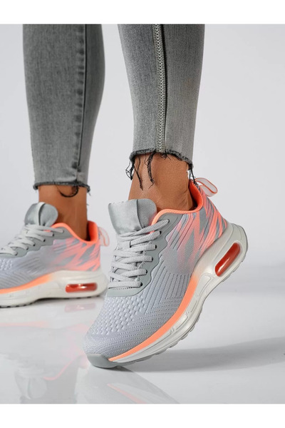 Zaira Women's gray textile sneakers Aziza #20325 - 40