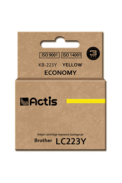 Actis Съвместима мастилена касета KB-223Y за принтер Brother