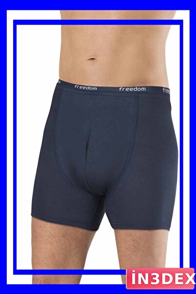 İN3DEX Bamboo Fiber Men's Boxer Briefs Navy Blue Color
