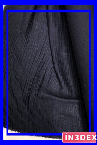 İN3DEX قماش غطاء وبطانية للأطفال من قطن الموسلين باللون الأسود