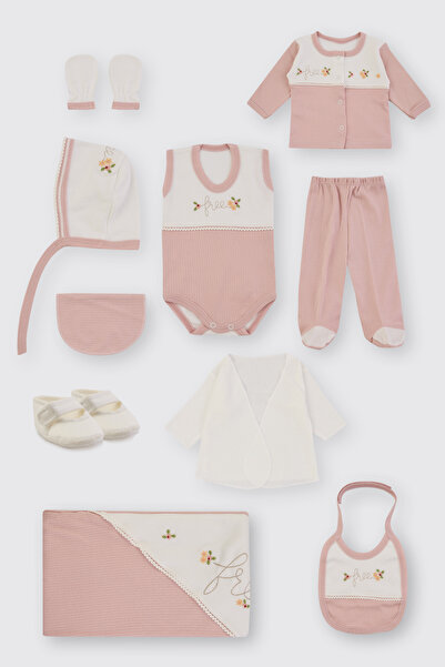 Panço Yenidoğan Pembe 10'lu Hastane Çıkış Seti