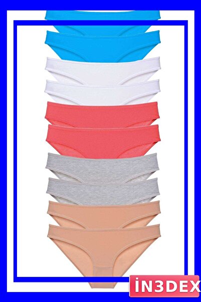 İN3DEX Lycra Women's Slip Set of 10 Grey White Fuchsia Blue Color Options
